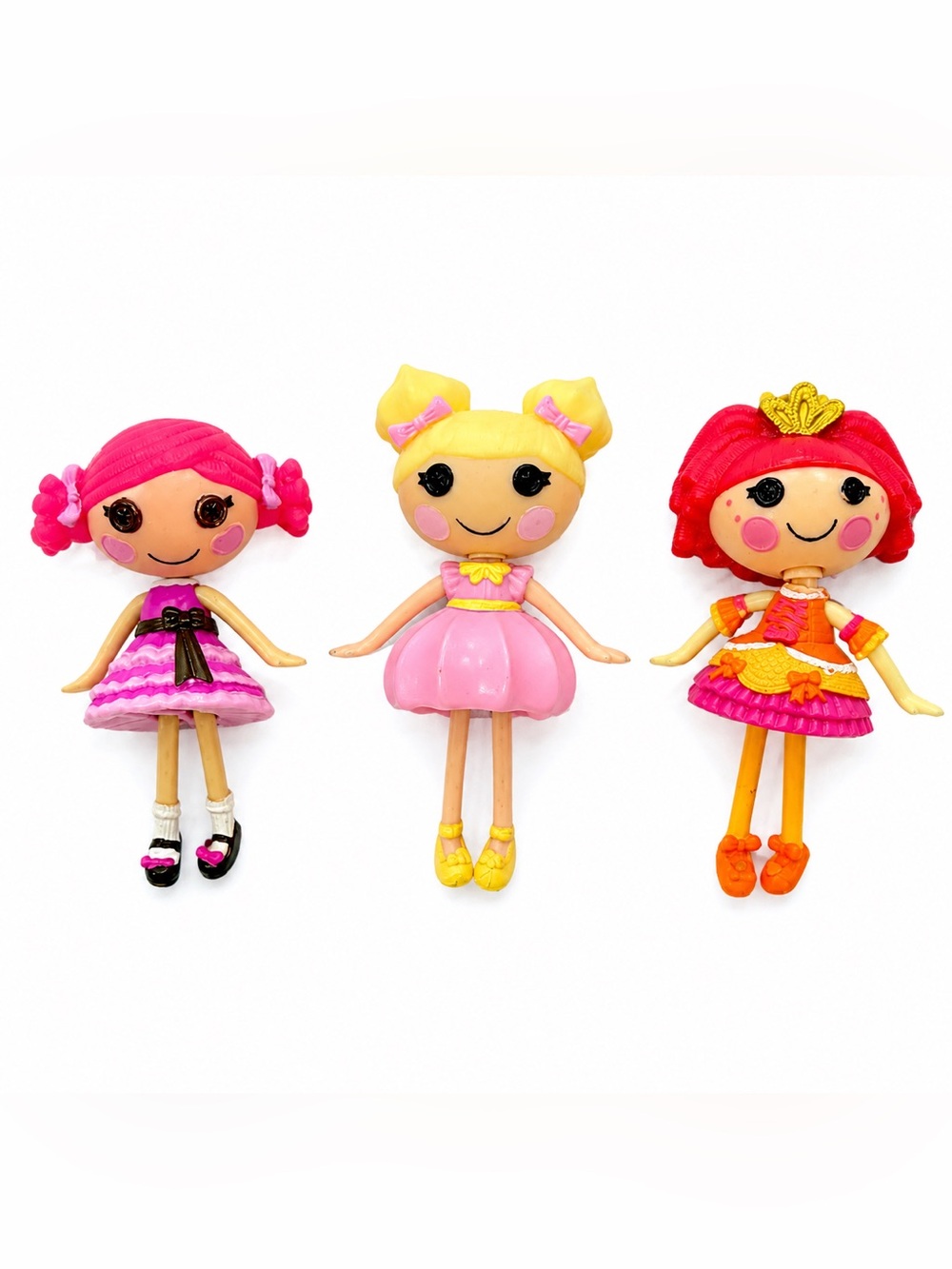 Lot of 3 Lalaloopsy Toffee Cocoa Cuddles Dollop Light N Fluffy Tippy Tumblelina